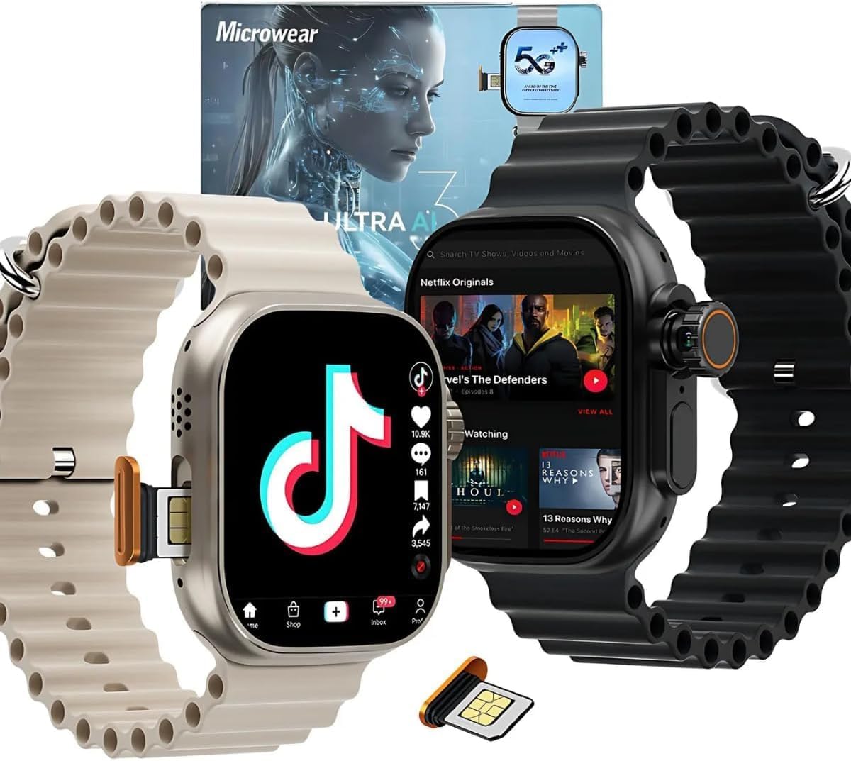 Smartwatch 5G Ultra 3 - Conectividade e Estilo™
